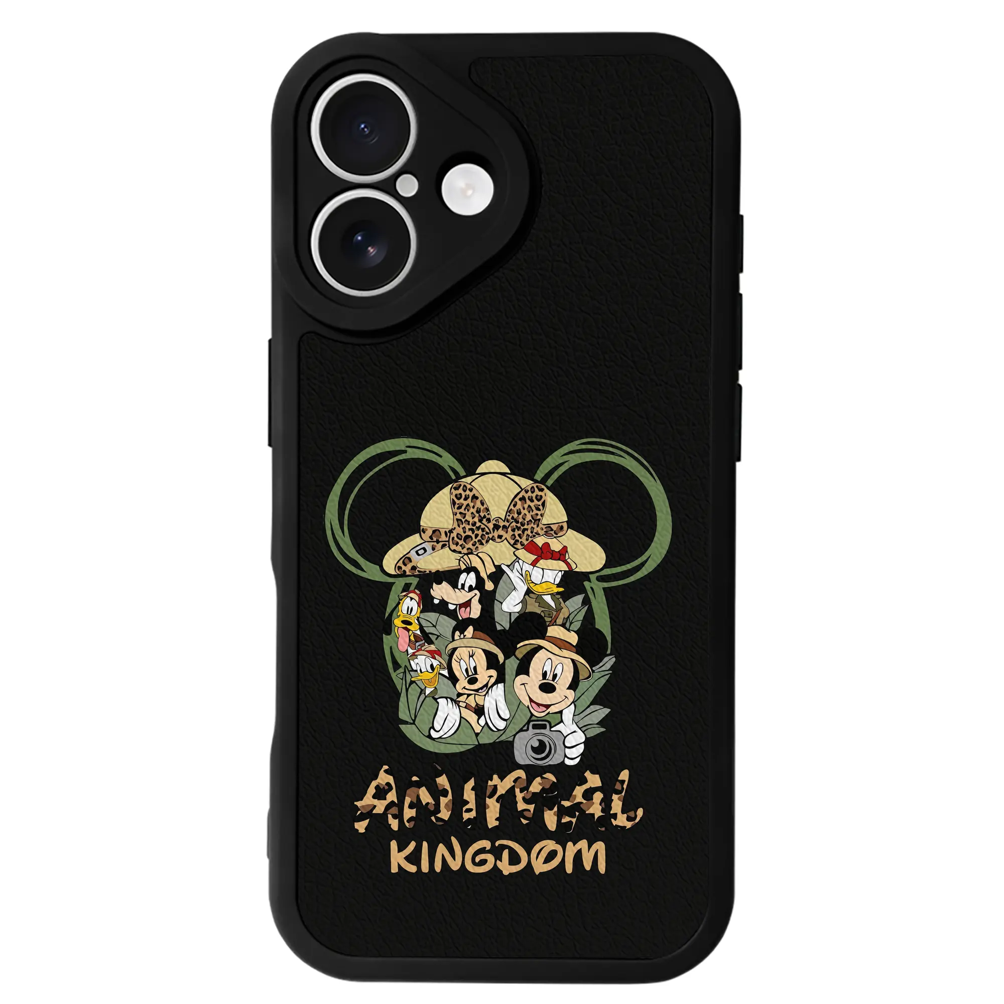 ミッキーマウス（Mickey Mouse） グッズ ミッキーマウス（Mickey Mouse） - IPhone 16シリーズ対応 ・ シリコンスマホケース ・ レザー調 ・ 高精度フィット ・ 耐衝撃 ・ ワイヤレス充電対応 ・ 精密カット